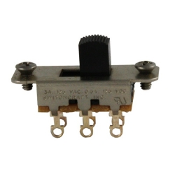 Allparts EP-0260-023 - Switchcraft Black On-On Slide Switch